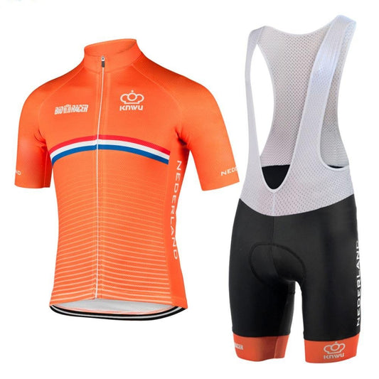 Netherlands Cycling Team Retro Cycling Jersey Set Retro Cycling Set- Retro Peloton