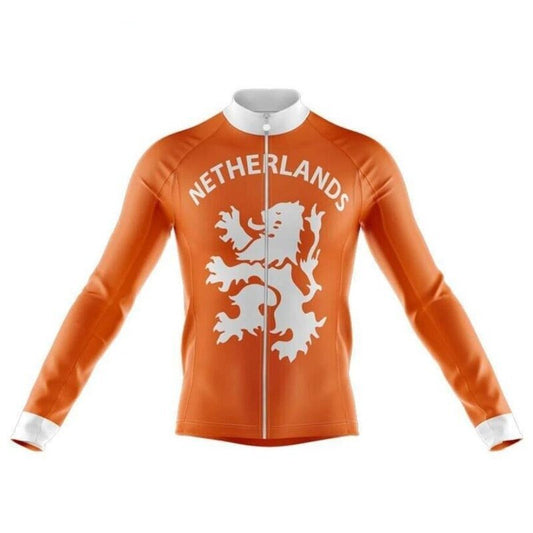 Netherlands Retro Cycling Jersey (with Fleece Option) Retro Cycling Jersey - Retro Peloton