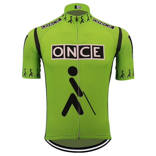 ONCE Green Retro Cycling Jersey Retro Cycling Jersey - Retro Peloton