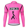 ONCE Pink Long Sleeve (With Fleece Option) Retro Cycling Jersey Retro Cycling Jersey - Retro Peloton