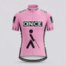 ONCE Pink retro cycling jersey Retro Cycling Jersey- Retro Peloton