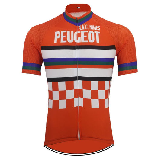 Peugeot A.V.C. Nimes Retro Cycling Jersey Retro Cycling Jersey - Retro Peloton