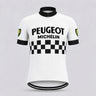 Peugeot BP Michelin Retro Cycling Jersey - Short sleeve front