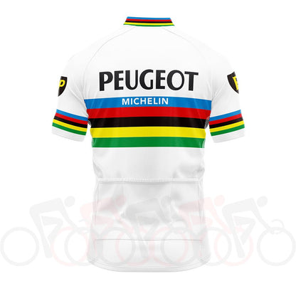 Peugeot BP Michelin World Champion Retro Cycling Jersey Retro Cycling Jersey - Retro Peloton