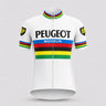 Peugeot BP Michelin Retro Cycling Jersey - World Champion Edition, front view