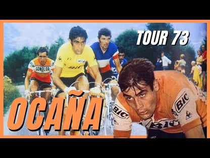 Maillot de cyclisme rétro jaune Luis Ocana Tour De France 1973