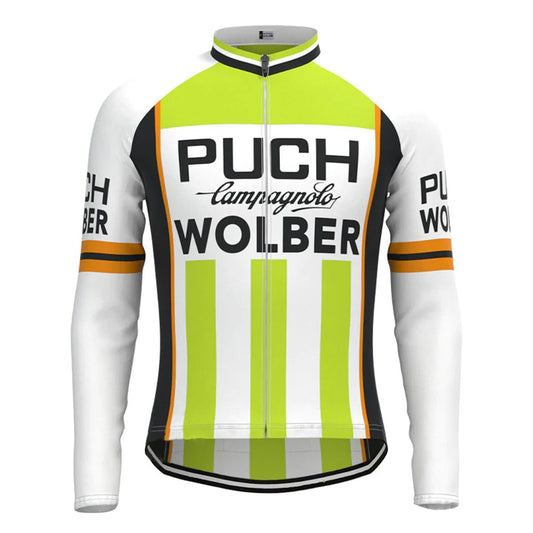 Puch Wolber Retro Cycling Jersey (with Fleece Option) Retro Cycling Jersey - Retro Peloton