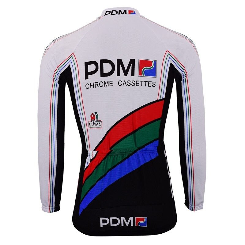 quipe Cycliste PDM (Chrome Cassettes) Retro Cycling Jersey (with Fleece Option) Retro Cycling Jersey - Retro Peloton