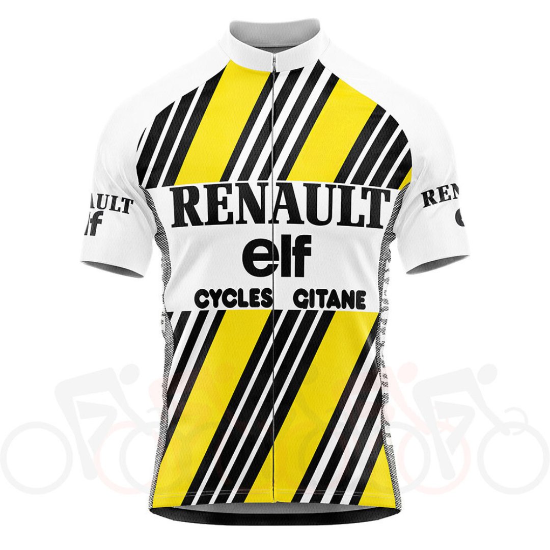 Renault Elf Gitane Retro Cycling Jersey Retro Cycling Jersey - Retro Peloton