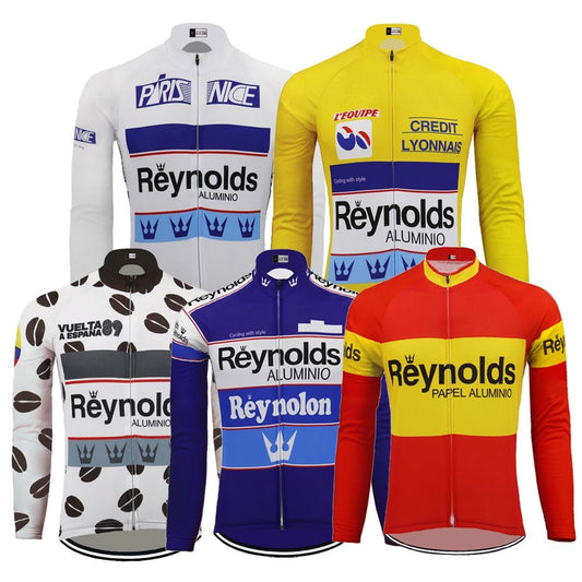 Reynolds Aluminio Retro Cycling Jersey (with Fleece Option) Retro Cycling Jersey - Retro Peloton