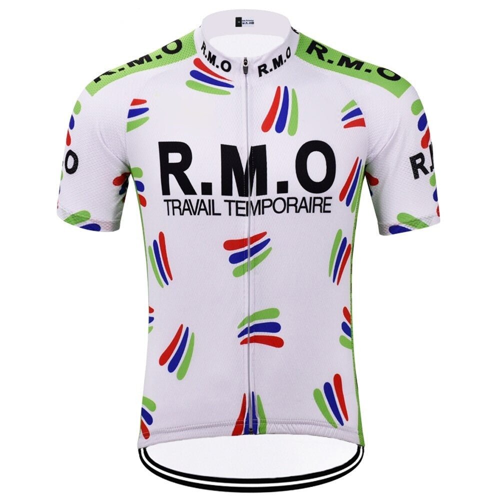 RMO Travail Temporaire Retro Cycling Jersey Retro Cycling Jersey - Retro Peloton