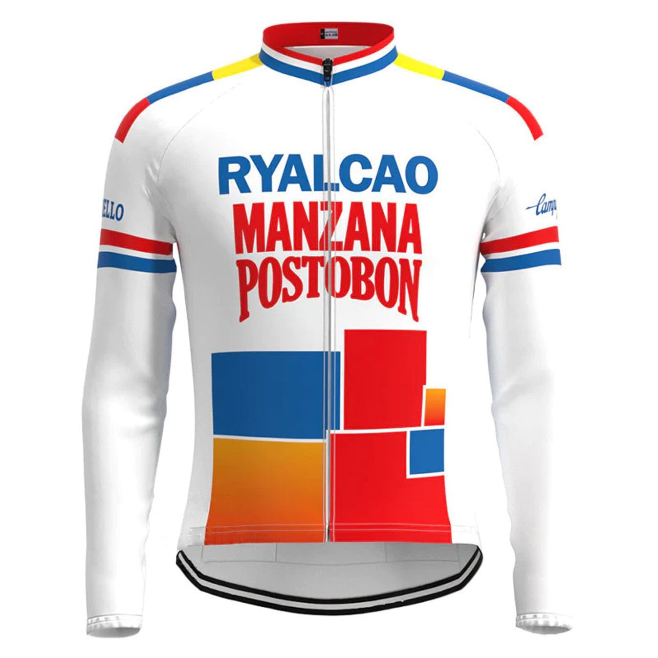 Ryalcao Manzana Postobon Retro Cycling Jersey (with Fleece Option) Retro Cycling Jersey - Retro Peloton