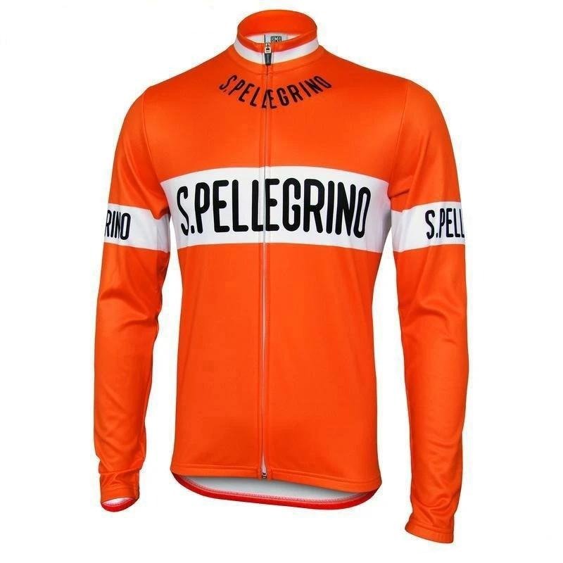 San Pellegrino Retro Cycling Jersey (with Fleece Option) Retro Cycling Jersey - Retro Peloton