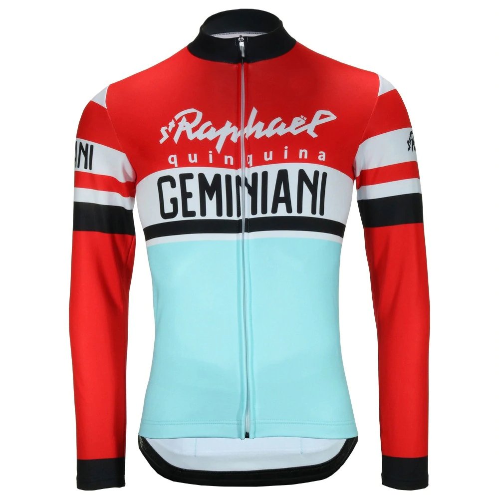 St Raphael Quinquina Geminiani Retro Cycling Jersey (with Fleece Option) Retro Cycling Jersey - Retro Peloton