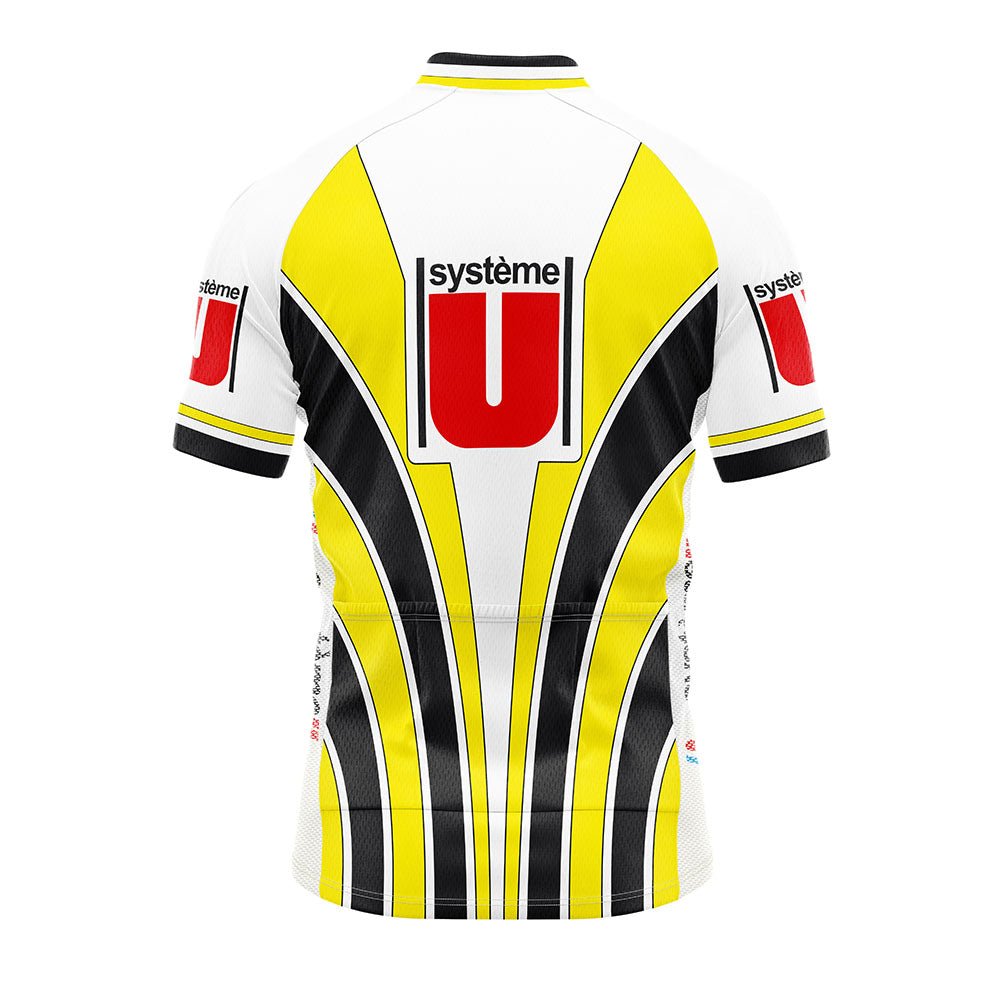 Maillot cycliste Système U Histor Blacky Tour 1988 FIGNON Laurent Jersey - XXL Maillot cycliste Système U Histor Blacky Tour 1988 FIGNON Laurent Jersey - XXL