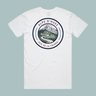 TDLC Alpe D'Huez Premium White T-shirt T-shirt- Retro Peloton