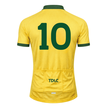 TDLC Brazil 1970 - Pelé 10 Retro Cycling Jersey Cycling Jersey - Retro Peloton