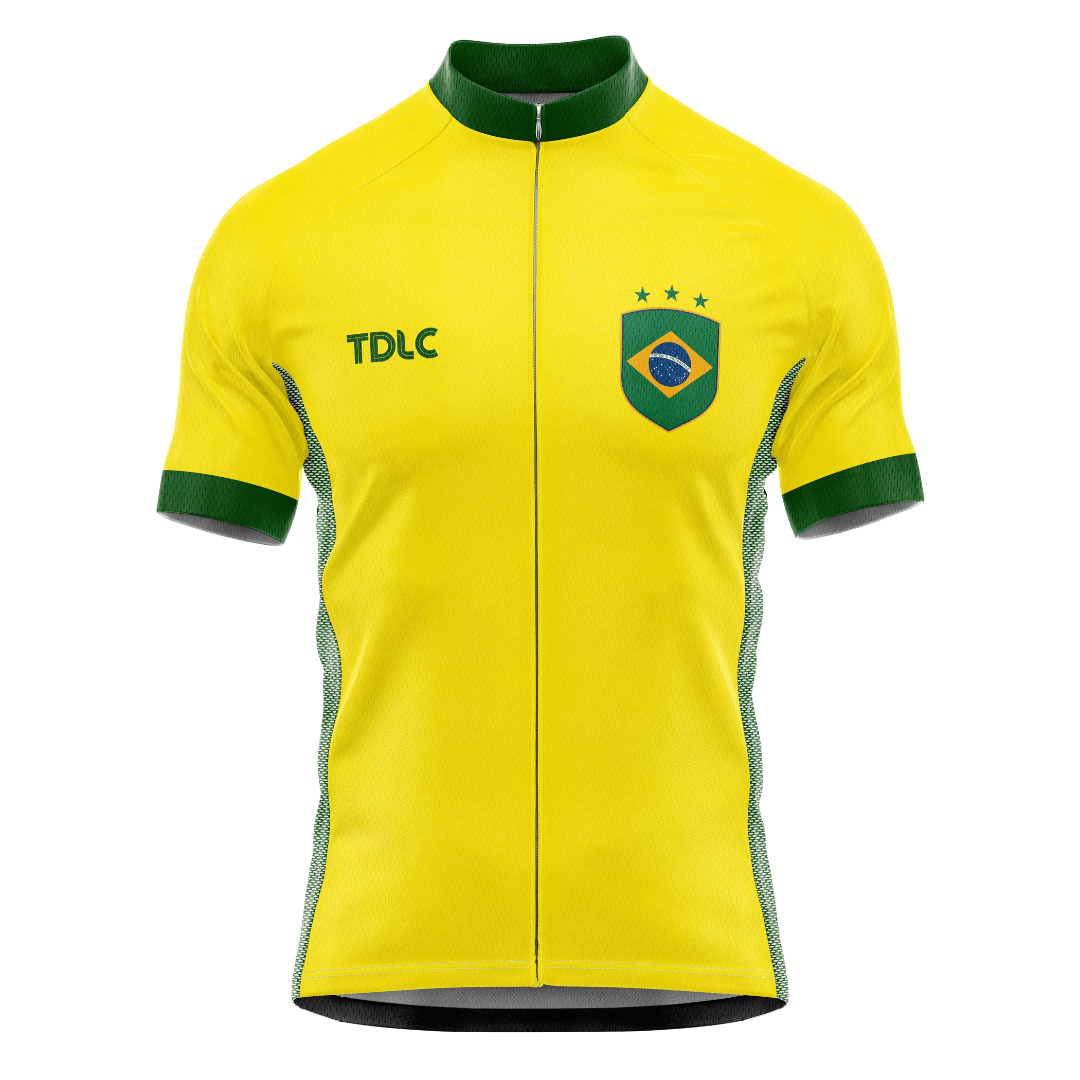 Brazil 1970 Pelé #10 retro cycling jersey