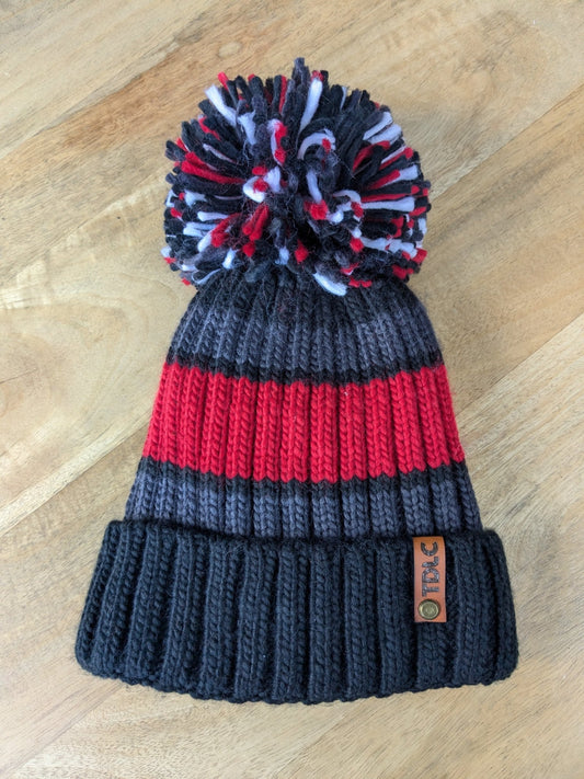 TDLC Col Striped Big Bobble Hat Headwear - Retro Peloton