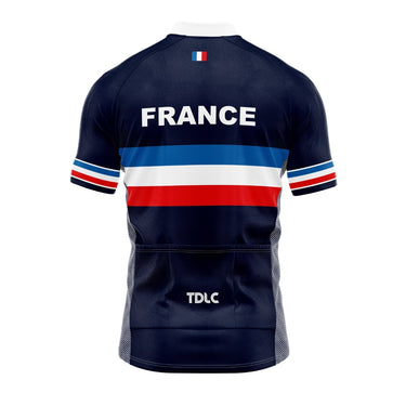 TDLC France Retro Cycling Jersey Retro Cycling Jersey - Retro Peloton