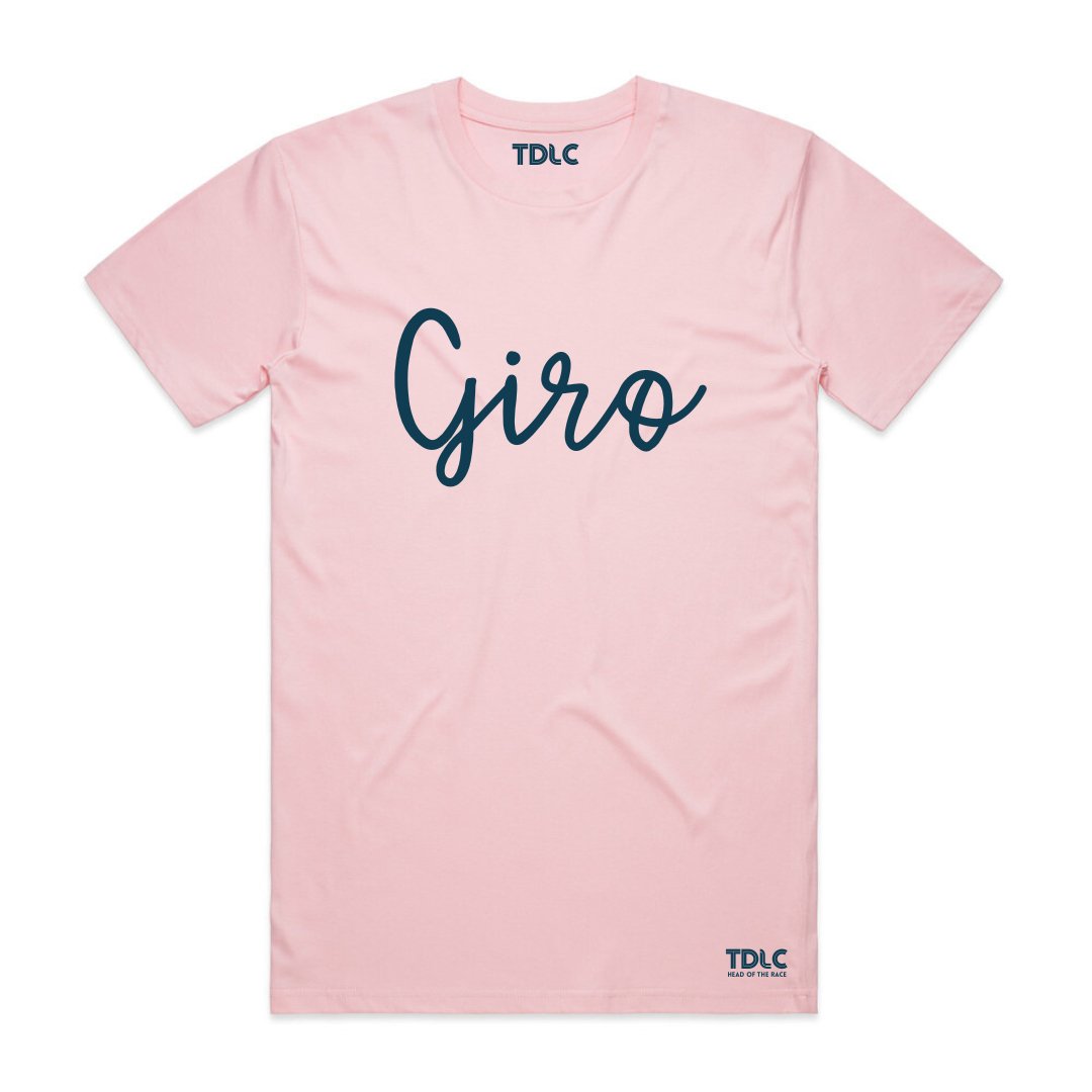 TDLC Giro premium pink t-shirt T-shirt - Retro Peloton