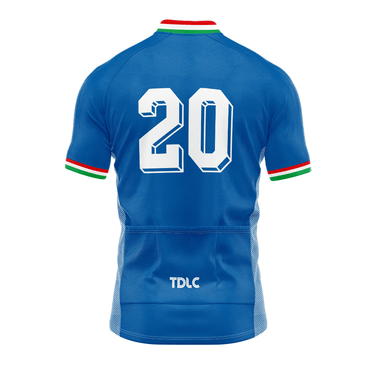 TDLC Italy 1982 - Rossi 20 Retro Cycling Jersey Cycling Jersey- Retro Peloton