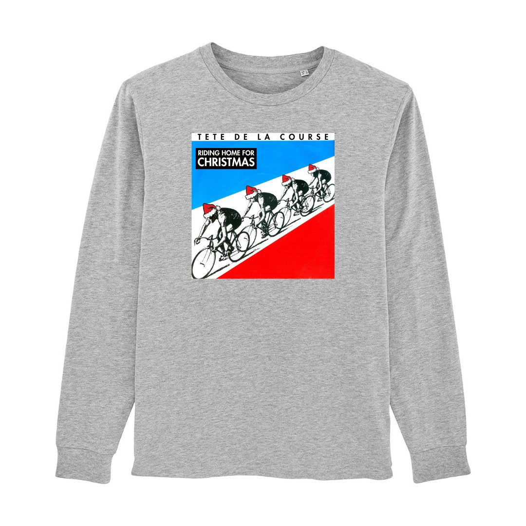 TDLC Kraftwerk "Riding Home For Christmas" Long Sleeve T-Shirt T-shirt - Retro Peloton