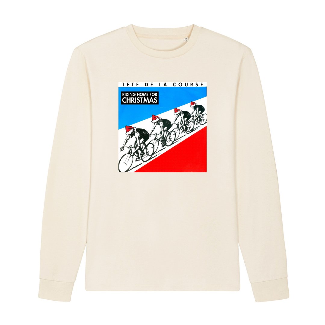 TDLC Kraftwerk "Riding Home For Christmas" Long Sleeve T-Shirt T-shirt - Retro Peloton