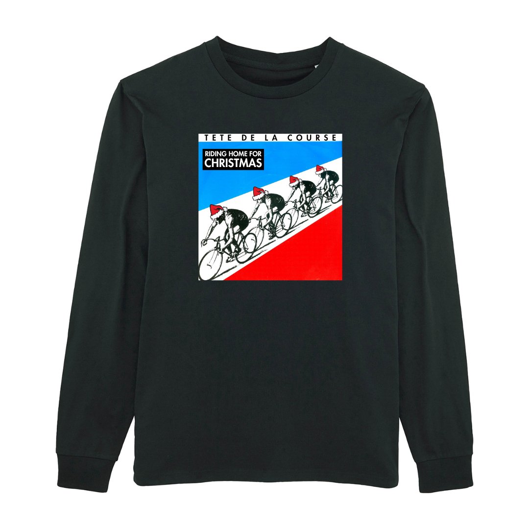 TDLC Kraftwerk "Riding Home For Christmas" Long Sleeve T-Shirt T-shirt - Retro Peloton