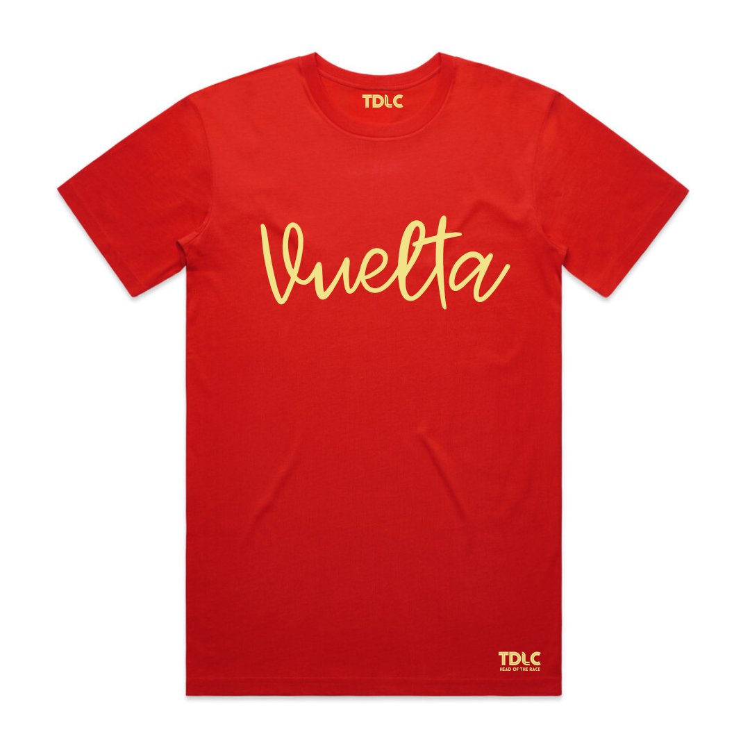 TDLC La Vuelta premium red t-shirt T-shirt - Retro Peloton