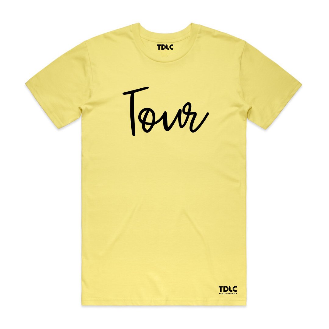 TDLC Le Tour premium yellow t-shirt T-shirt - Retro Peloton