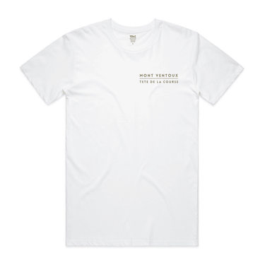 TDLC Mont Ventoux Premium White T-shirt T-shirt - Retro Peloton