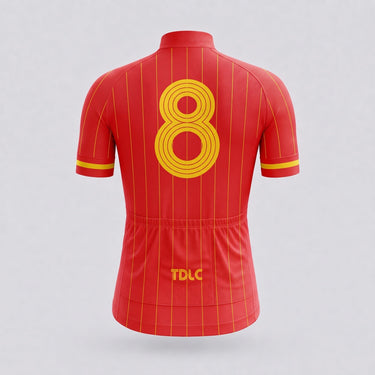 TDLC Spain 2006 - Xavi #8 Retro Cycling Jersey Cycling Jersey- Retro Peloton