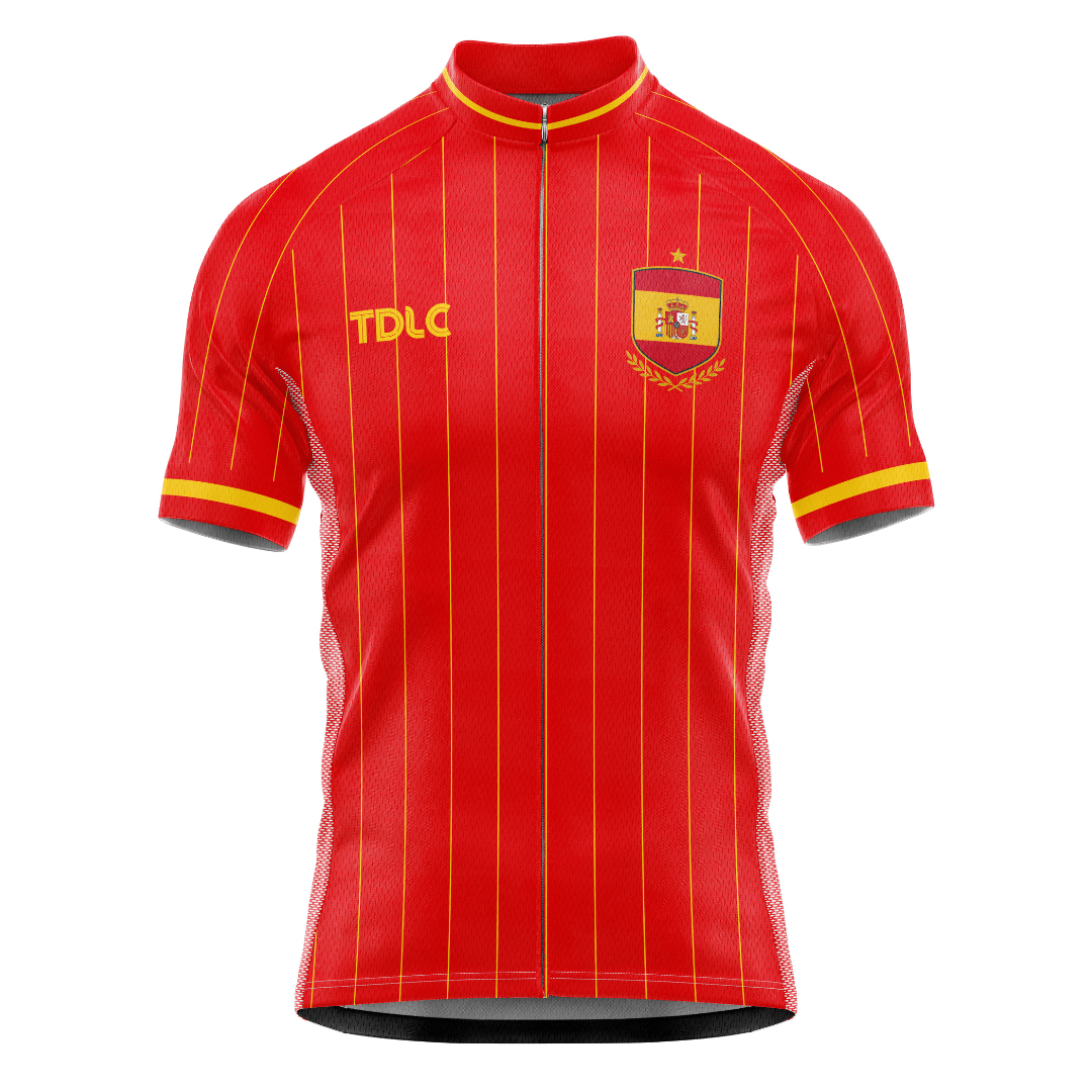 Spain 2006 Xavi #8 retro cycling jersey