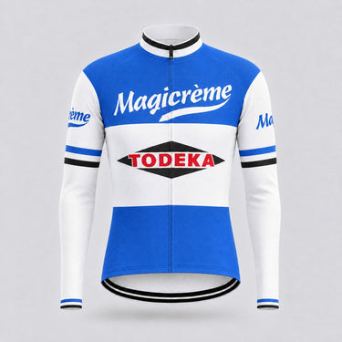 Todeka Magicreme Retro Cycling Jersey - Long sleeve front