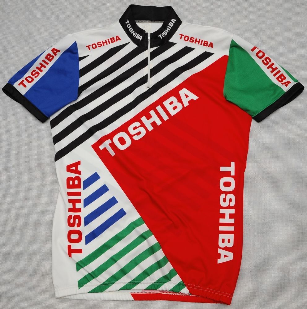 Toshiba 1990 Retro Cycling Jersey Retro Cycling Jersey - Retro Peloton