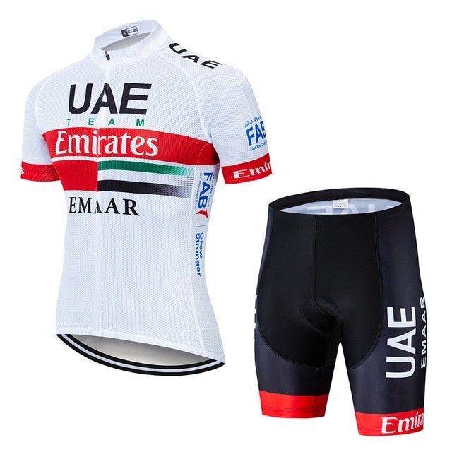 UAE Emirates Cycling Team Jersey Set Retro Cycling Set- Retro Peloton