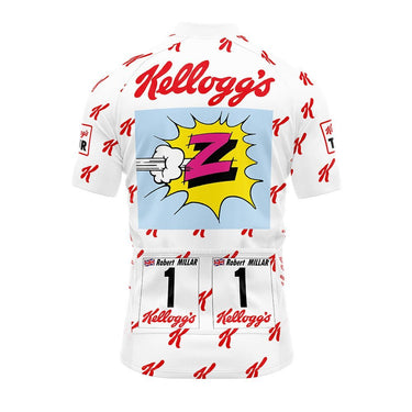 UK CLEARANCE - 1990 Kellogg's Tour King of the Mountains Retro Cycling Jersey UK Clearance- Retro Peloton