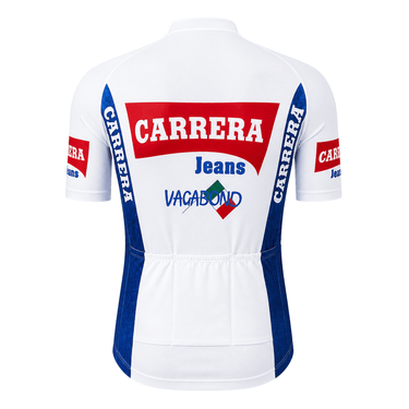 UK CLEARANCE - Carrera Jeans 1987 Retro Cycling Jersey UK Clearance- Retro Peloton