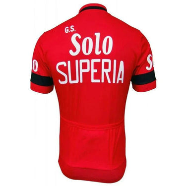 UK CLEARANCE - G.S. Solo Superia Retro Cycling Jersey UK Clearance- Retro Peloton