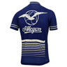 UK CLEARANCE - Paris - Roubaix Alcyon Classic Retro Cycling Jersey - Blue UK Clearance - Retro Peloton