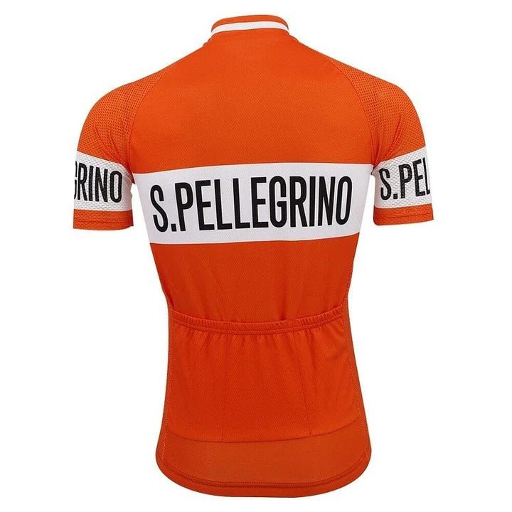 UK CLEARANCE San Pellegrino Retro Cycling Jersey Retro Peloton
