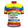 UK CLEARANCE - Selle Italia Yellow Retro Cycling Jersey UK Clearance- Retro Peloton