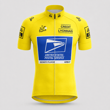US Postal Service Pro Cycling Team Yellow Jersey Set Retro Cycling Set- Retro Peloton