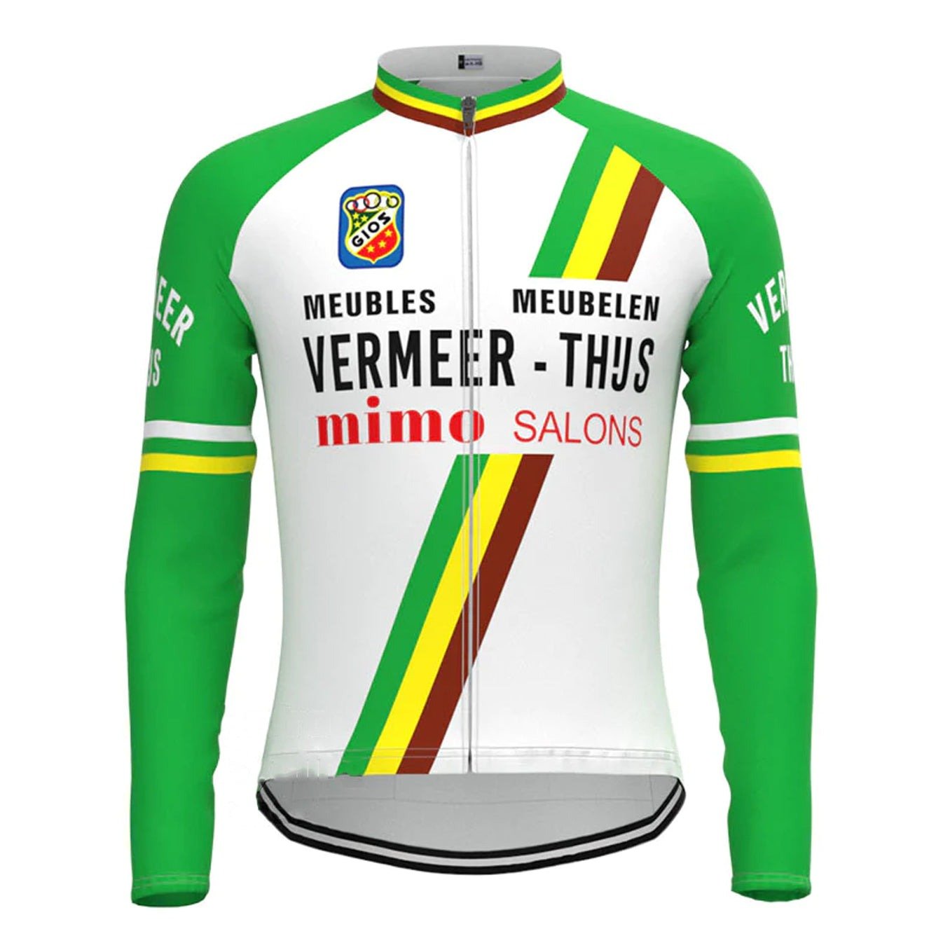 Vermeer - Thijs Meubelen Retro Cycling Jersey (with Fleece Option) Retro Cycling Jersey - Retro Peloton