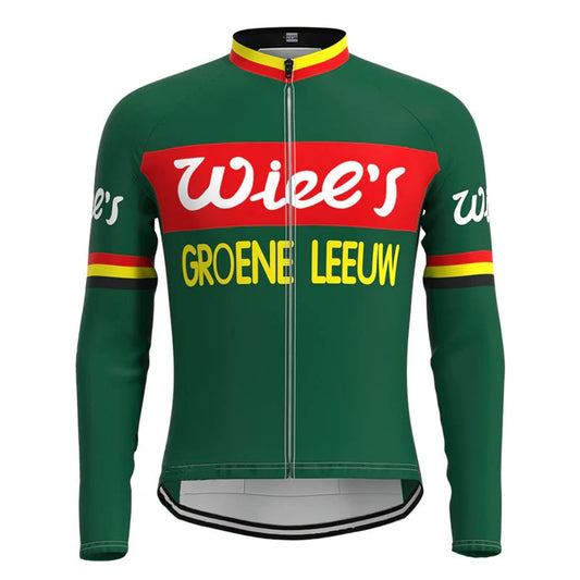 Wiel's Groene Leeuw Retro Cycling Jersey (with Fleece Option) Retro Cycling Jersey - Retro Peloton