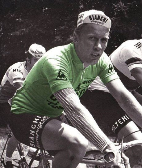 1975 Tour De France Green Jersey - Bianchi Campagnolo Retro Cycling Jersey- Retro Peloton