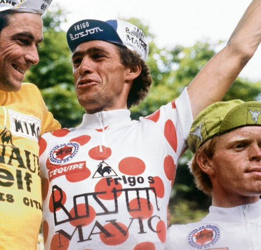 1981 Tour De France King of the Mountains Jersey Retro Cycling Jersey- Retro Peloton