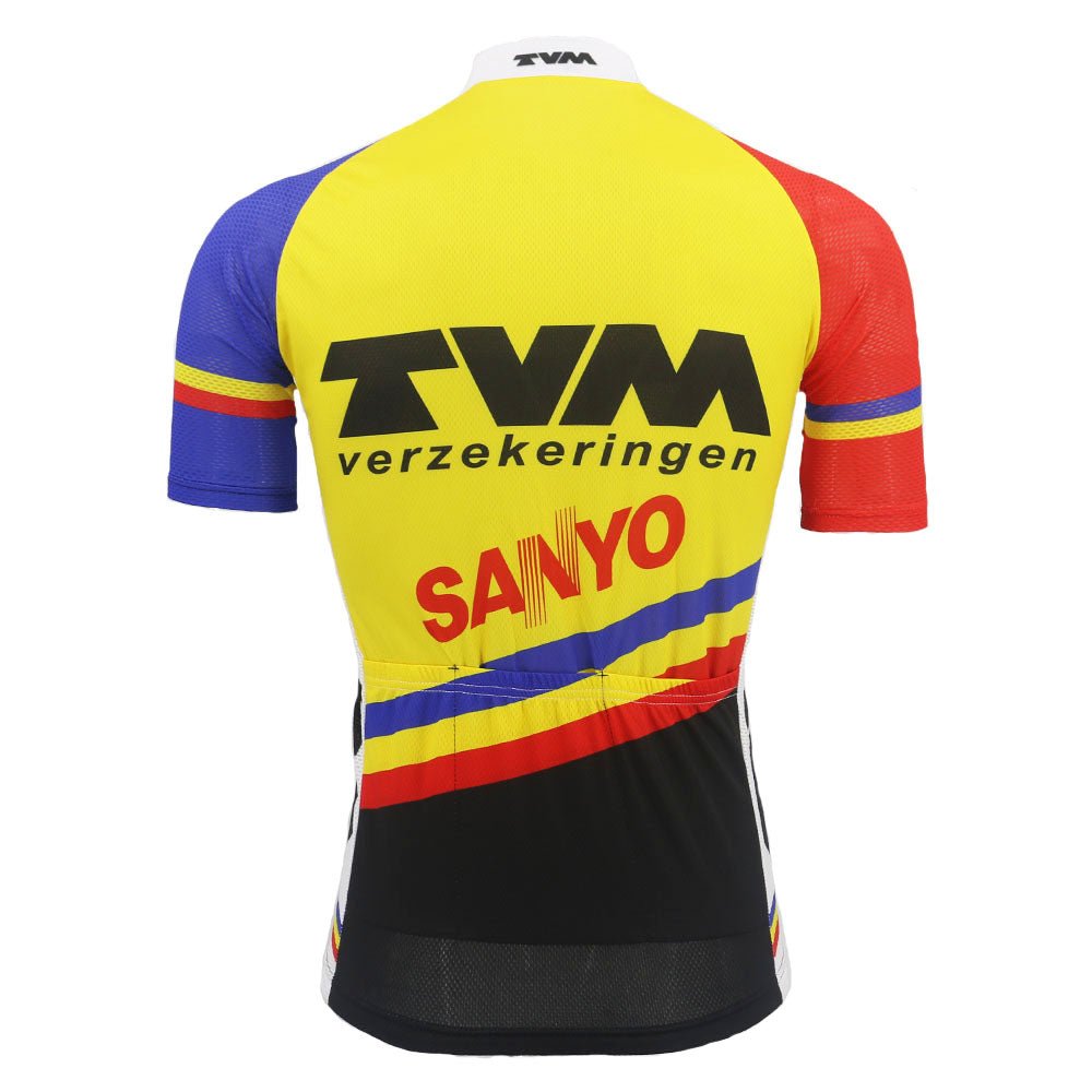 1991 TVM Sanyo Verzekeringen retro cycling jersey Retro Cycling Jersey- Retro Peloton