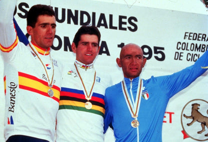 1995 Banesto Spanish National Team Retro Cycling Jersey - Indurain Bicycle Jerseys- Retro Peloton